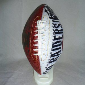 Oakland Raiders Miniature Football w/ kicking tee